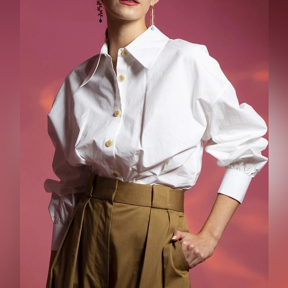 KHAITE Rico Pant in Khaki | Size 6 - Picture 3 of 4